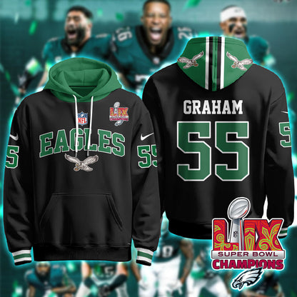 PHI Super Bowl LIX Champions Hoodie-DTD
