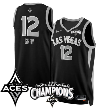 Las Vegas Aces 2025 WNBA Championship Jersey - All Stitched-DTD