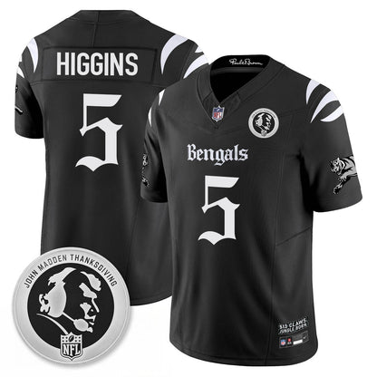 CIN Gothic Vapor Limited Jersey - John Madden Patch - All Stitched-DTD