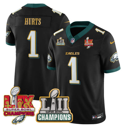 PHI LII-LIX Super Bowl Champions Vapor Limited Gold Jersey - All Stitched-DTD