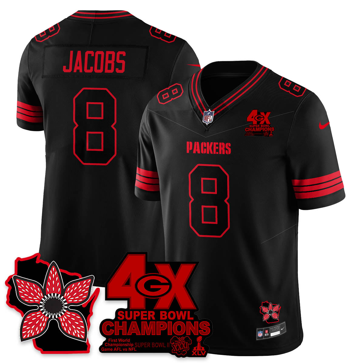 GB 'Stranger Things Edition' Vapor Limited Jersey - All Stitched-DTD