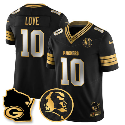 GB 4-Time Champions Vapor Limited Jersey - John Madden Patch - All Stitched-DTD