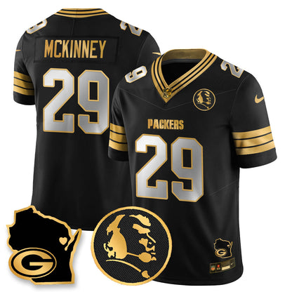 GB 4-Time Champions Vapor Limited Jersey - John Madden Patch - All Stitched-DTD