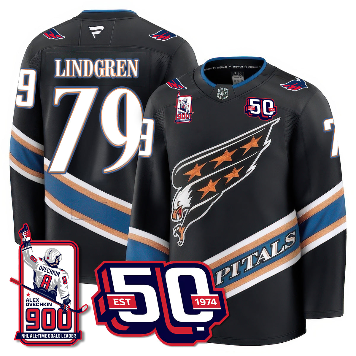 WSH 2025 Premium Jersey - 900 GOALS -  All Stitched-DTD