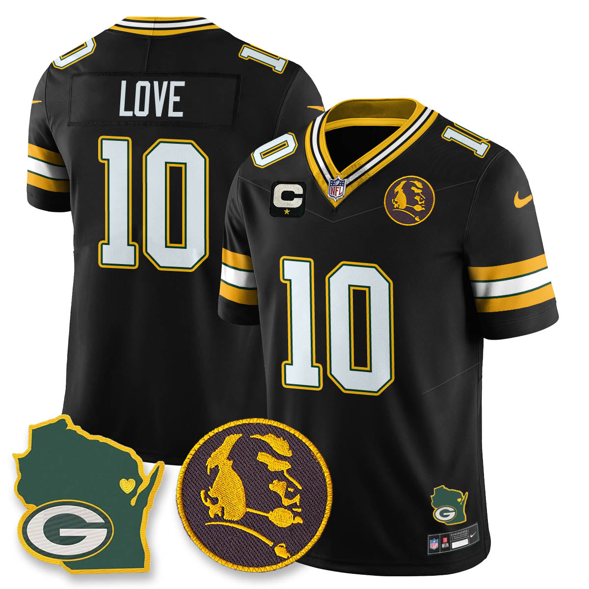 GB Vapor Limited Jersey - John Madden Patch - All Stitched-DTD