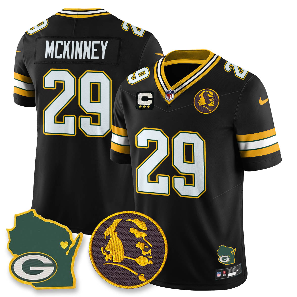 GB Vapor Limited Jersey - John Madden Patch - All Stitched-DTD