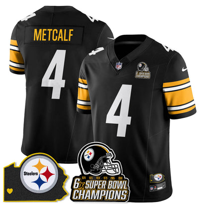 PIT 6-Time Champions Patch Vapor Limited Jersey - All Stitched-DTD
