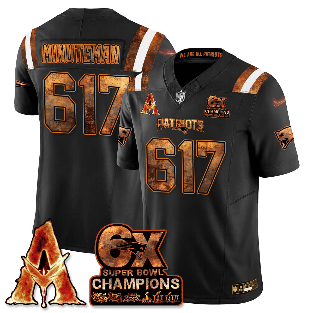 NE x Avatar 3 Fire and Ash Jersey V2 - Stitched