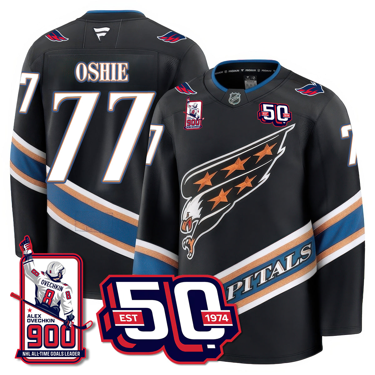 WSH 2025 Premium Jersey - 900 GOALS -  All Stitched-DTD