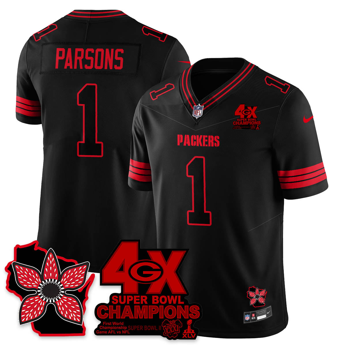 GB 'Stranger Things Edition' Vapor Limited Jersey - All Stitched-DTD
