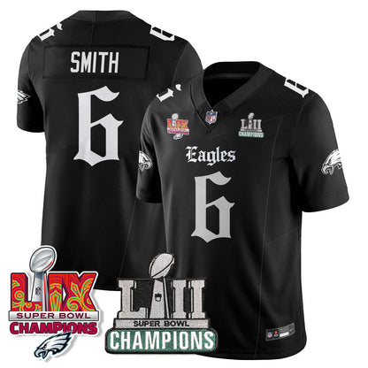 PHI 'Gothic Philly' LII-LIX Super Bowl Champions Vapor Limited Jersey - All Stitched-DTD