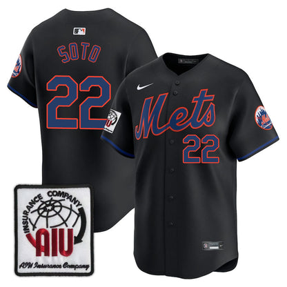 NYM Limited Jersey - 2000 Patch - All Stitched-DTD