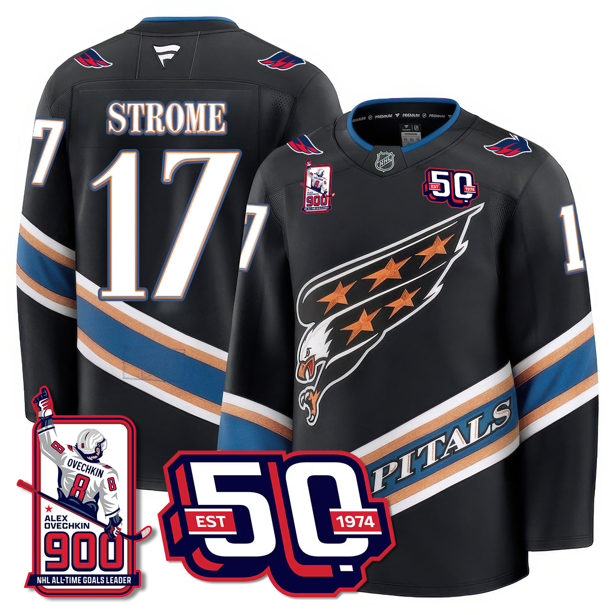 WSH 2025 Premium Jersey - 900 GOALS -  All Stitched-DTD