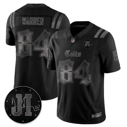 IND 'Dark Gothic' Vapor Limited Jersey - Jim Irsay Patch - All Stitched-DTD