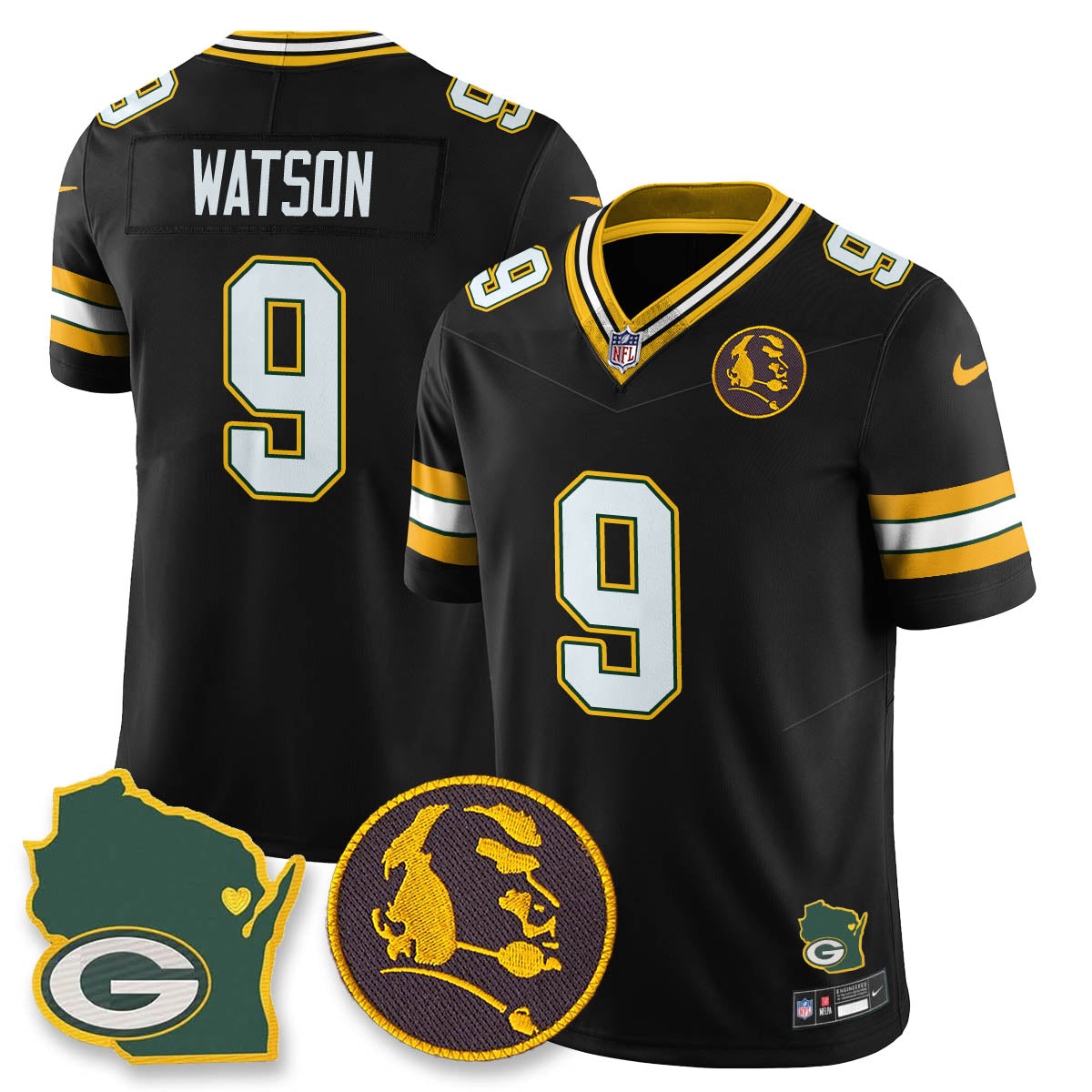 GB Vapor Limited Jersey - John Madden Patch - All Stitched-DTD