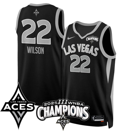 Las Vegas Aces 2025 WNBA Championship Jersey - All Stitched-DTD