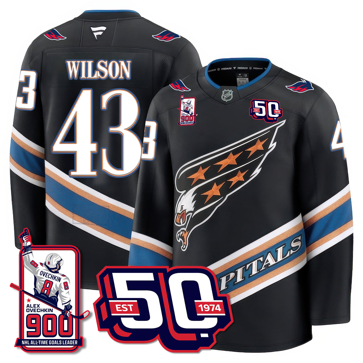 WSH 2025 Premium Jersey - 900 GOALS -  All Stitched-DTD