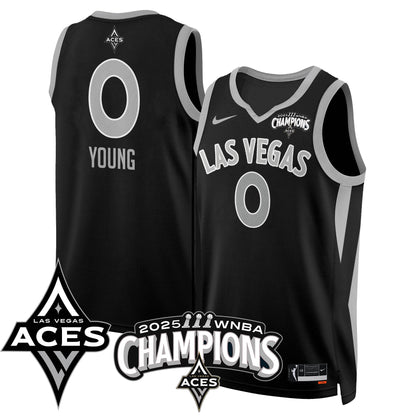 Las Vegas Aces 2025 WNBA Championship Jersey - All Stitched-DTD