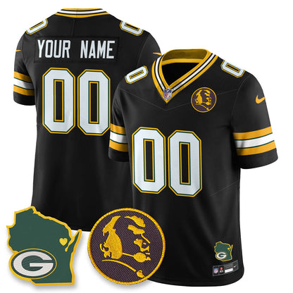 GB Vapor Limited Jersey - John Madden Patch - All Stitched-DTD
