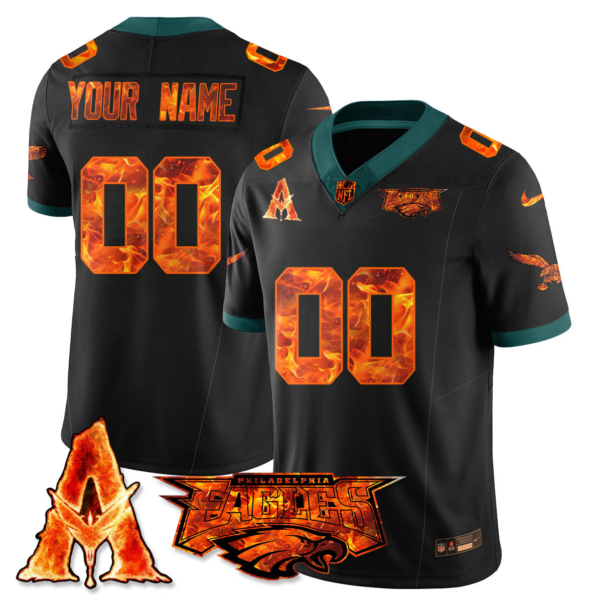PHI x Avatar 3 Fire and Ash Custom Jersey - Stitched-DTD