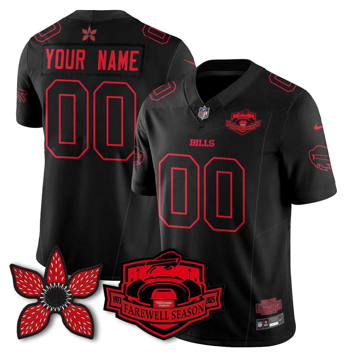 BUF 'Stranger Things Edition' Vapor Limited Jersey - All Stitched-DTD