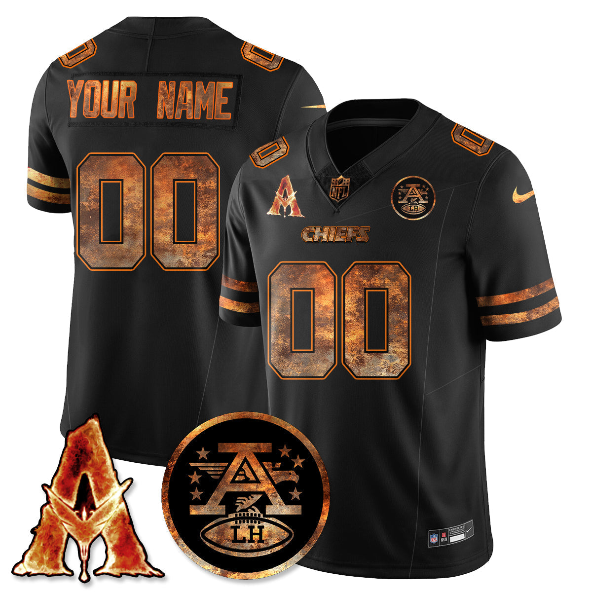 KC x Avatar 3 Fire and Ash Jersey V2 - Stitched-DTD
