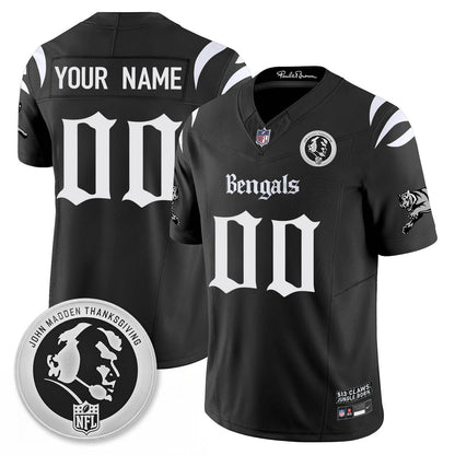 CIN Gothic Vapor Limited Jersey - John Madden Patch - All Stitched-DTD