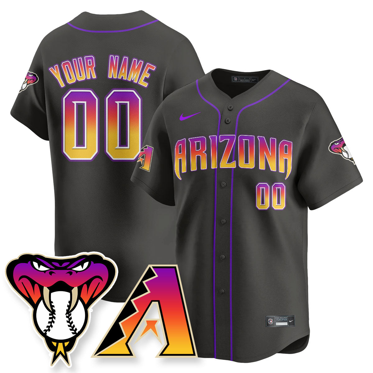 ARI 2025 City Connect Concept Custom Jersey - All Stitched-DTD