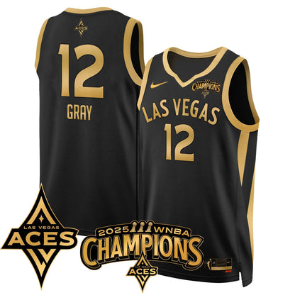 Las Vegas Aces 2025 WNBA Championship Jersey - All Stitched-DTD