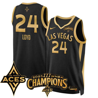 Las Vegas Aces 2025 WNBA Championship Jersey - All Stitched-DTD