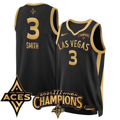 Las Vegas Aces 2025 WNBA Championship Jersey - All Stitched-DTD