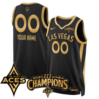 Las Vegas Aces 2025 WNBA Championship Custom Jersey - All Stitched-DTD