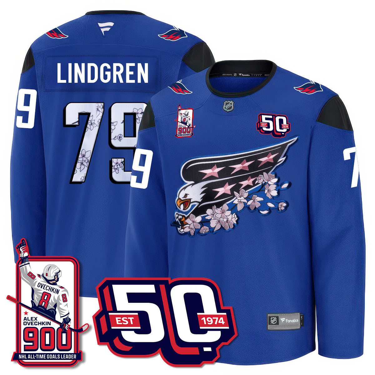 WSH 2025 Premium Jersey - 900 GOALS -  All Stitched-DTD