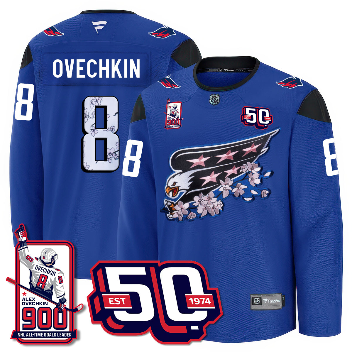 WSH 2025 Premium Jersey - 900 GOALS -  All Stitched-DTD