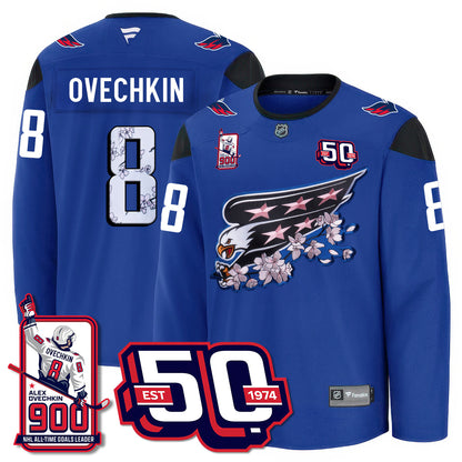 WSH 2025 Premium Jersey - 900 GOALS -  All Stitched-DTD