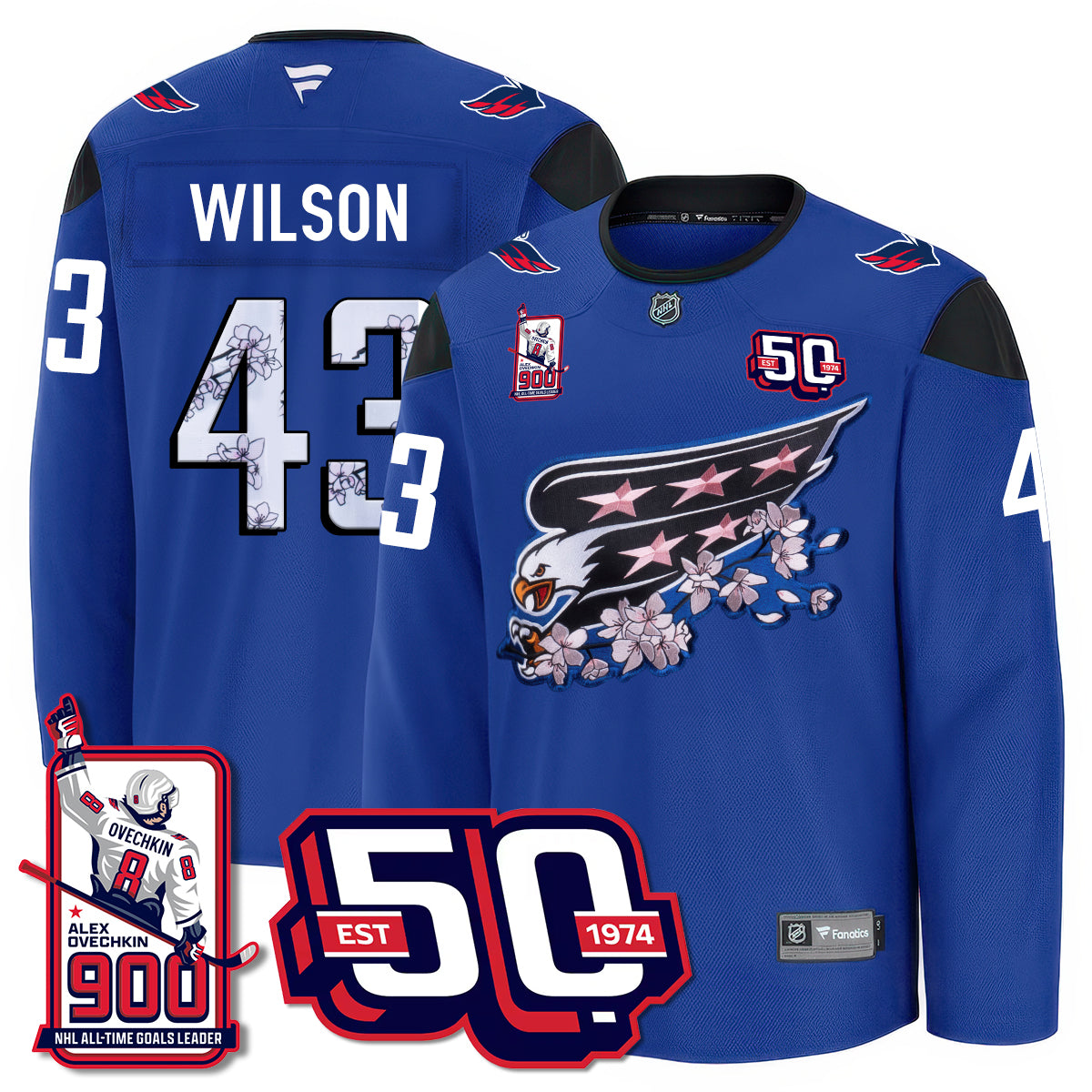 WSH 2025 Premium Jersey - 900 GOALS -  All Stitched-DTD
