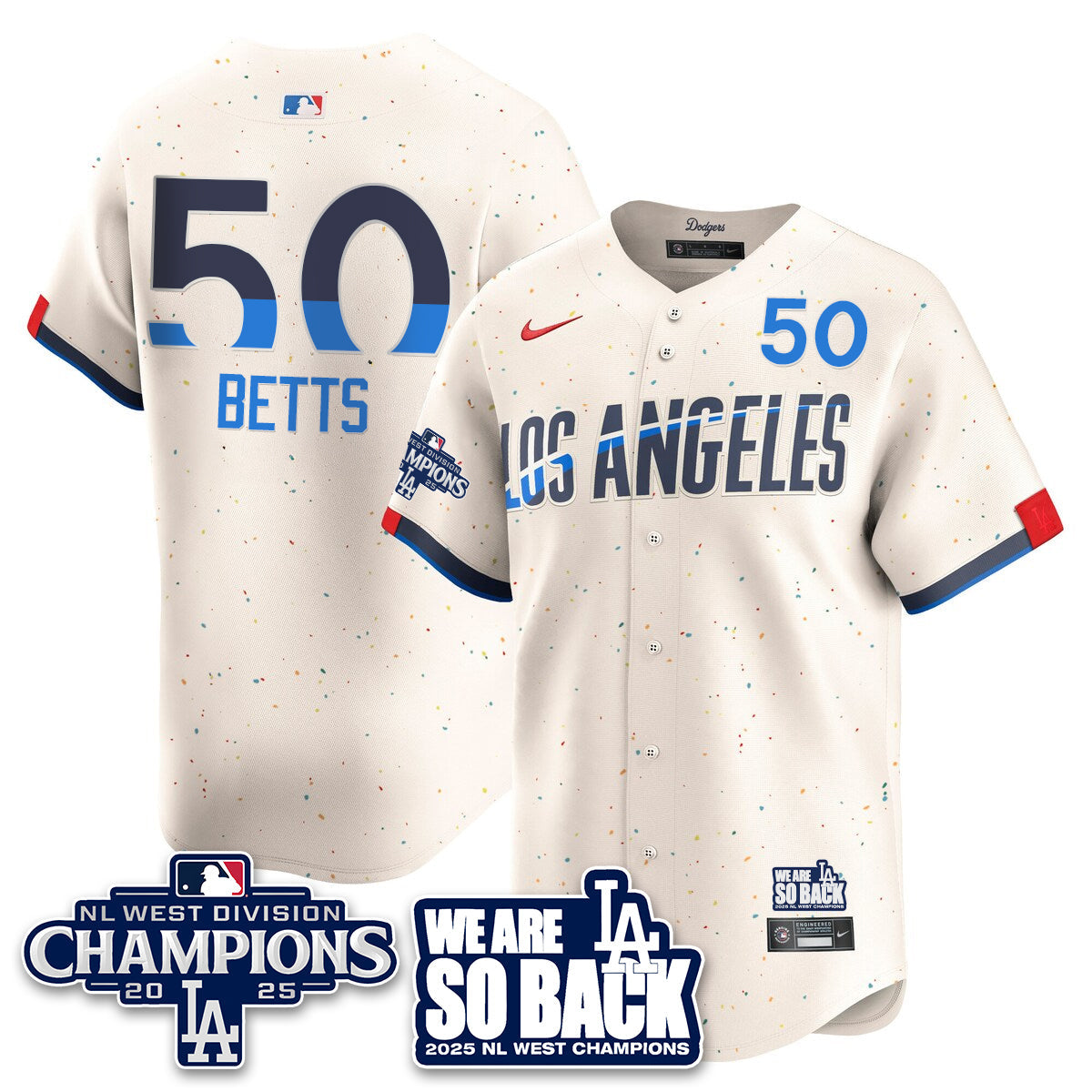 LAD 2025 NL West Division Champions Jersey - All Stitched-DTD