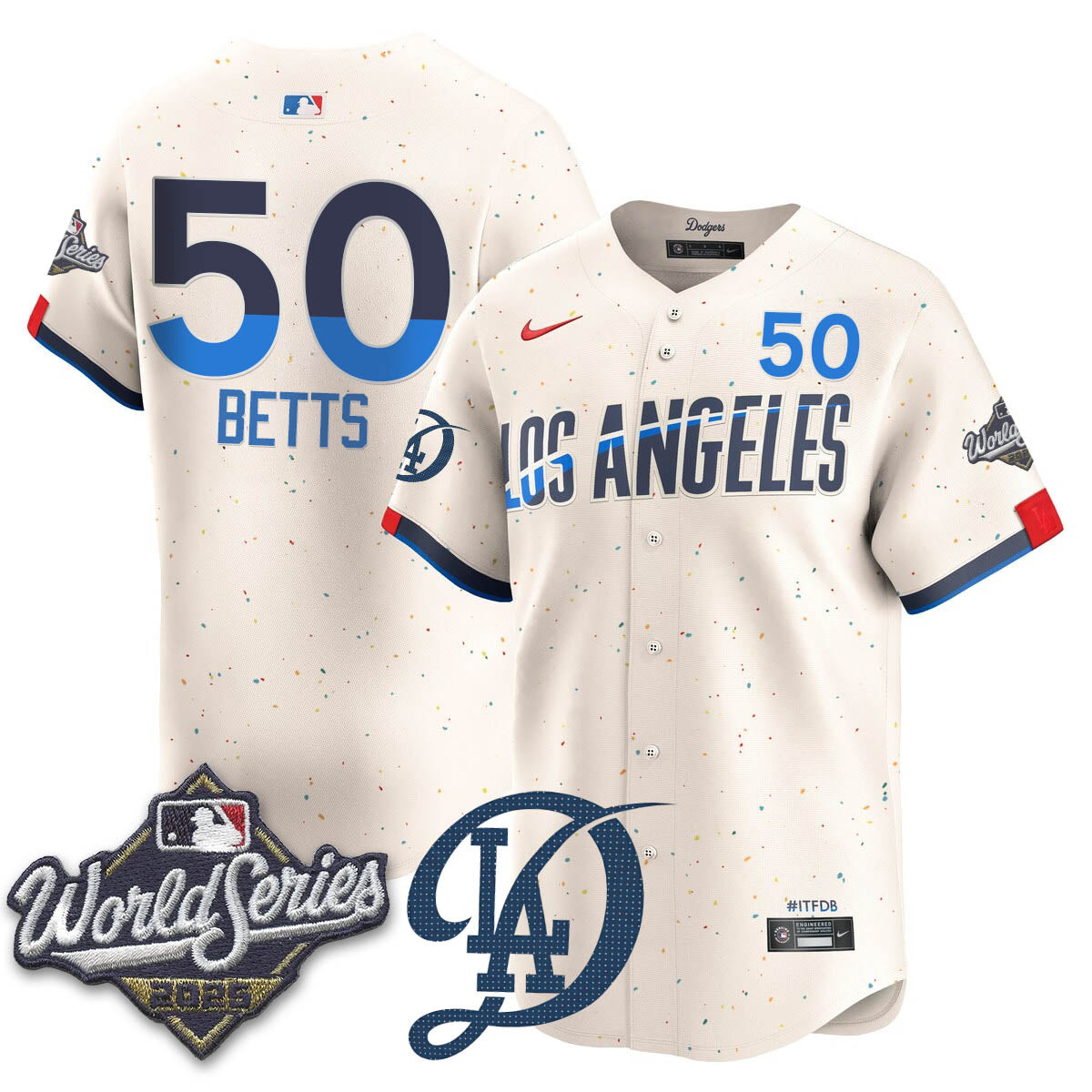 LAD 2025 World Series Jersey - All Stitched-DTD