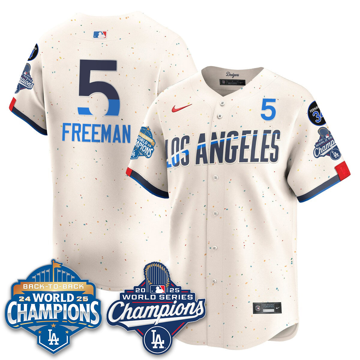 LAD 2025 World Series Champions Jersey - All Stitched-DTD