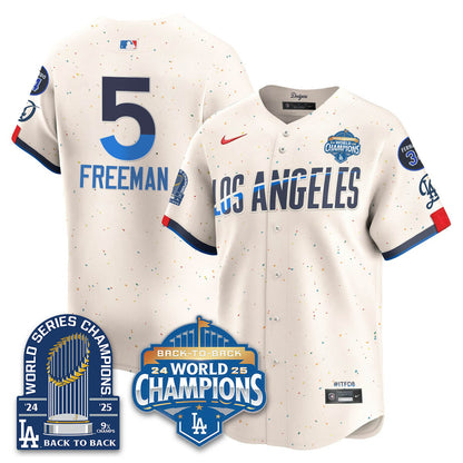 LAD 2025 World Series Champions Jersey - 9x Champs - All Stitched-DTD