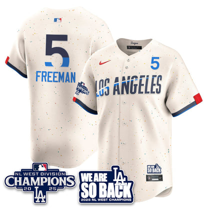 LAD 2025 NL West Division Champions Jersey - All Stitched-DTD