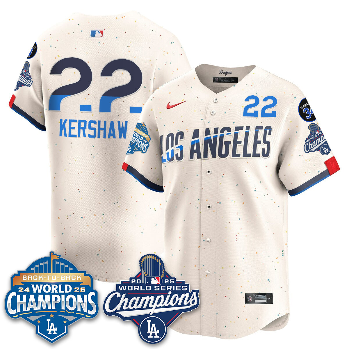 LAD 2025 World Series Champions Jersey - All Stitched-DTD