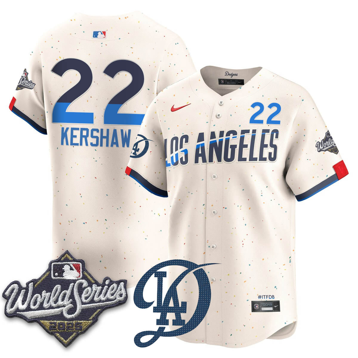 LAD 2025 World Series Jersey - All Stitched-DTD