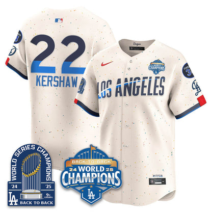 LAD 2025 World Series Champions Jersey - 9x Champs - All Stitched-DTD