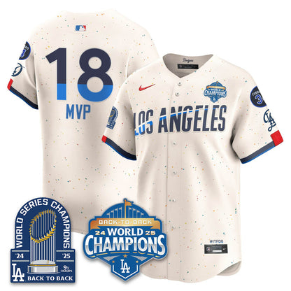 LAD 2025 World Series Champions Jersey - 9x Champs - All Stitched-DTD