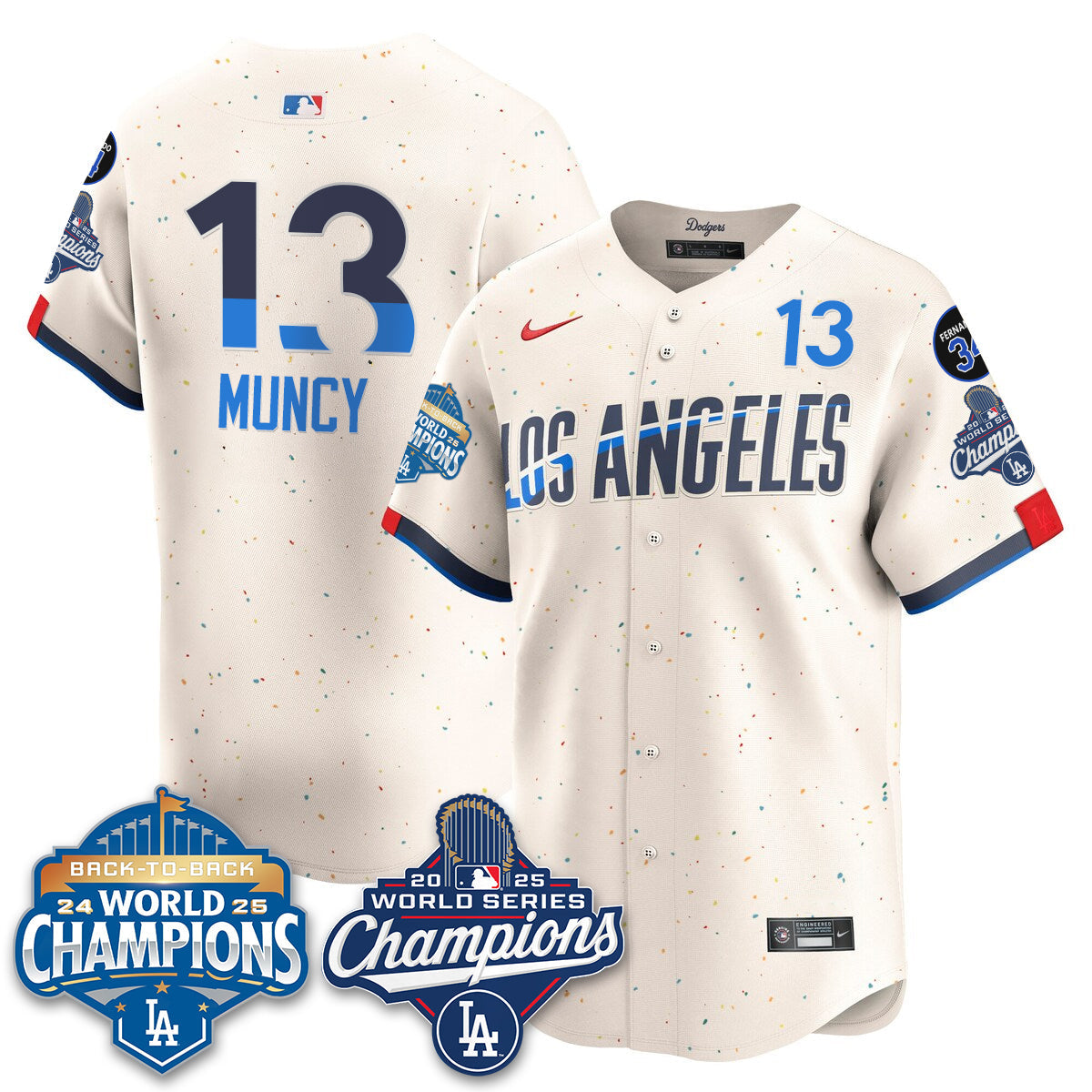 LAD 2025 World Series Champions Jersey - All Stitched-DTD