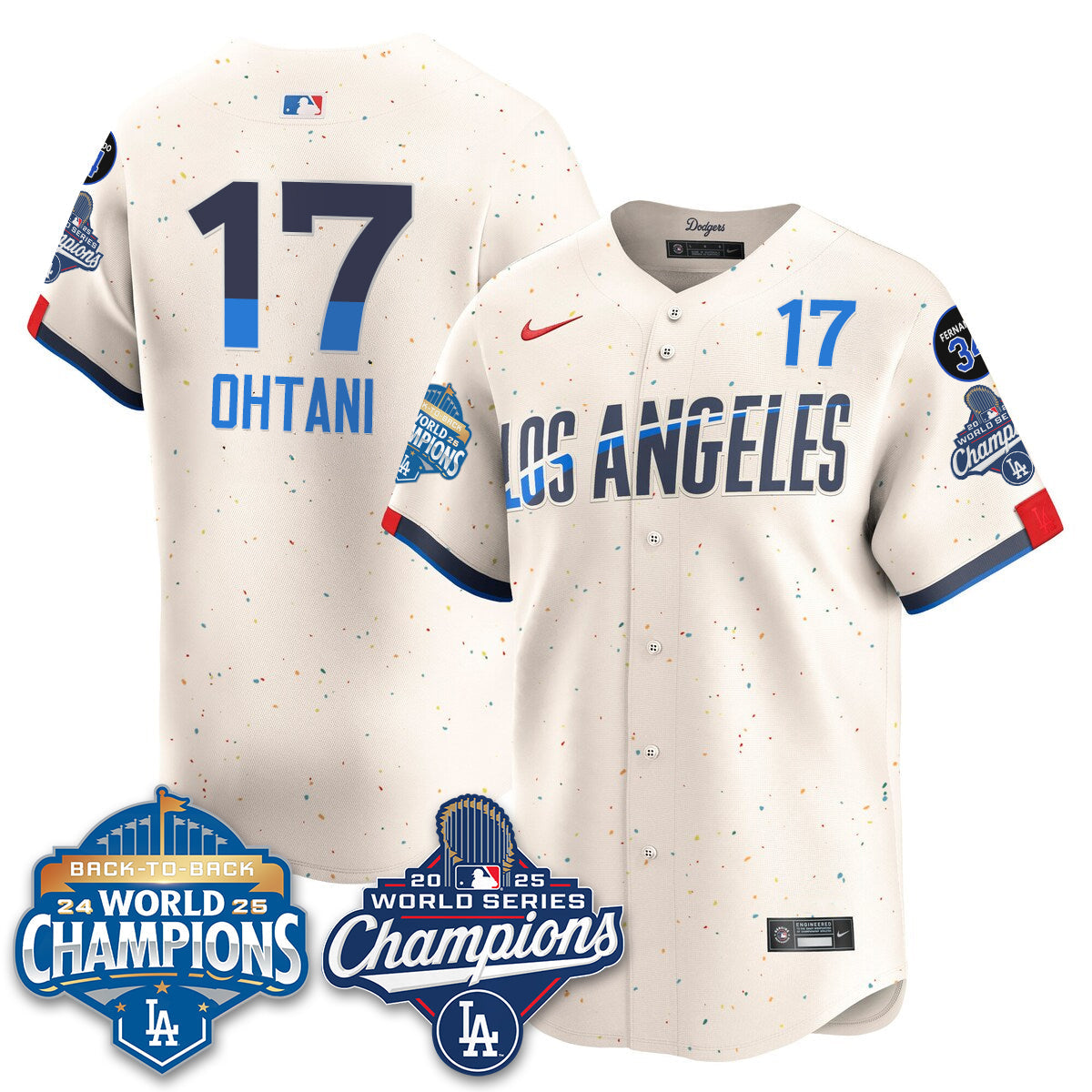 LAD 2025 World Series Champions Jersey - All Stitched-DTD