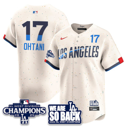 LAD 2025 NL West Division Champions Jersey - All Stitched-DTD