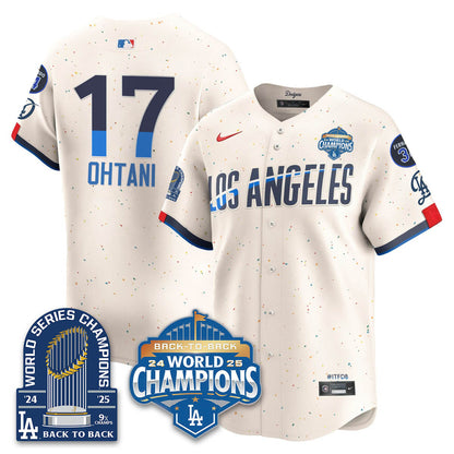 LAD 2025 World Series Champions Jersey - 9x Champs - All Stitched-DTD