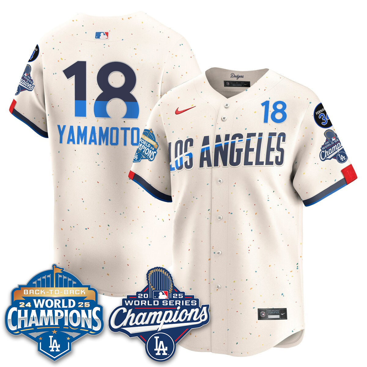 LAD 2025 World Series Champions Jersey - All Stitched-DTD